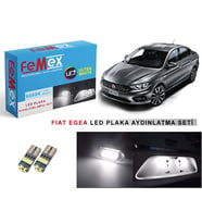 Fiat Egea LED Plaka Aydınlatma Ampul Seti FEMEX Parlak Beyaz