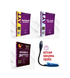 Karekök Yayınları AYT Sayısal Matematik Bankası Süper Set + Kitap Okuma Işığı Hediye (Çok Renkli)