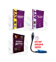 Karekök Yayınları AYT Sayısal Matematik Bankası Süper Set + Kitap Okuma Işığı Hediye (Çok Renkli)
