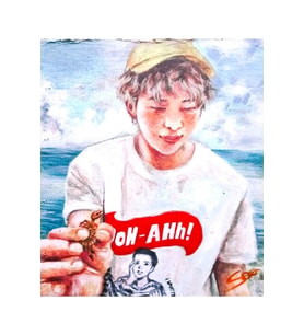 Namjoon Akrilik Eski Polaroid Tablo Ahşap Poster Dekoratif Kod1160
