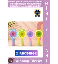 #Vantilatör Kompakt Taşınabilir Hafif Sessiz Çalışma Ev Ofis Seyahat Yaz Serinleme Sevimli Şık Renkl