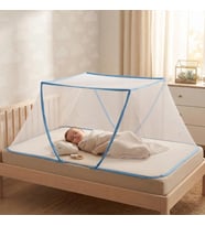 Portatif Bebek ve Çocuk Sinek Koruyucu Cibinlik Tül (50x125 cm) – Katlanabilir Beşik ve Yatak Tülü