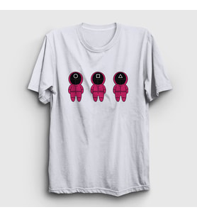 Presmono Unisex Beyaz Guards V2 Squid Game T-Shirt 260568tt