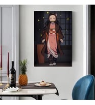 Demon Slayer Şeytan Avcısı Anime Nezuko Kamado Poster-Çerçevesiz