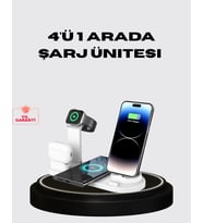 Kablosuz Şarj İstasyonu 4 Cihaz Destekli ve Hızlı Şarjlı