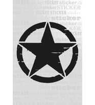 ASKER YILDIZ STİCKER YAPIŞTIRMA 30 CM X 30 CM