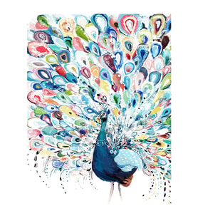TavusKuşu Sticker(Çerçeveli) 90x110 Sayılarla Boyama Hobi Seti