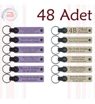 M Menekşe & S Kahve, 48’li Set, Mesajlı Hatıra Anahtarlık, Kurumsal Seminer Katılımcılarına Hediye