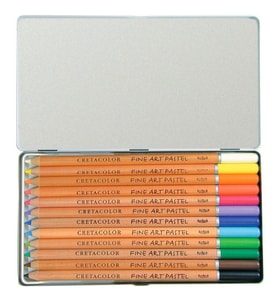 Cretacolor Fine Art Pastel Boya Kalemi 12 Renk Metal Kutu (470 12) 