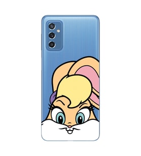 Samsung Galaxy M52 Uyumlu Lola Bunny Desenli Şeffaf Telefon Kılıfı