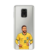 Xiaomi Redmi Note 9S - Redmi Note 9 PRO Uyumlu Neymar Tasarımlı Şeffaf Telefon Kılıfı