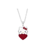 Hello Kitty Kırmızı Kolye (Gümüş)