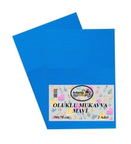 Mavi Oluklu Mukavva 50x70 2 Adet Artlantis Oluklu Mukavva Mavi Renkli 50*70 2 Adet