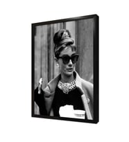 Audrey Hepburn Çerçeveli Mdf Tablo