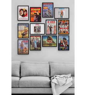 Yeşilçam Filmleri 12 Parça Ahşap Mdf Tablo Tgtb1265
