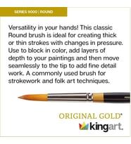 Original Gold Paint Brush-Round, Size: 12