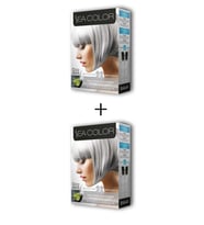 2X2 Tüp Krem Saç Boyası Seti Gümüş Gri No:0.02