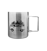 Katlanabilir Saplı Çelik Kupa Bardak - Orcamp - 180 ml - Karavan (OUT-1800)