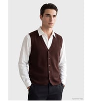 LCWAIKIKI Classic Bordo Regular Fit V Yaka Erkek Triko Yelek