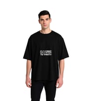 Erkek Oversize Baskılı Tişört Yaş Partiye Hazır Tasarımı Rahat Kesim Konforlu Günlük Modern Şık