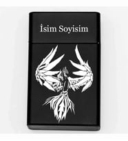 Anka Kuşu Desenli Metal Tabaka – Kişiye Özel İsimli Hediyelik