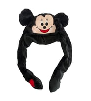 Mickey Mause Taç Pelüş Led Işıklı Miki Fare Şapka Hareketli Kulaklı Oyuncak 60CM (Siyah)
