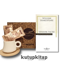 Kutupkitap Bambu Fincan Türk Kahvesi Kişiye Özel Not Venedik Taciri William Shakespeare Kitap Hediye Seti