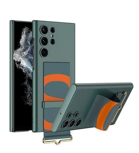 Coverzone Samsung Galaxy S23 Ultra ile uyumlu Deri Parmak Tutuculu Stand Olabilen Kamera Koruma �?k?nt? Y�kselti MagSafe ile uyumlu Ask? Kay?? Ask?l? ?nce Sert Rubber K?l?f