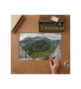 Fransa Verdon Kanyonu Tasarımı 240 parça Ahşap Puzzle Ahşap Kutuda MP07794