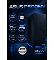 Asus Expertcenter P500MV Intel Core 7 240H 32 GB 2 TB SSD WIN 11 PRO Masaüstü Bilgisayar & Teknor USB Bellek