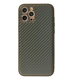 Newface Apple iPhone 12 Pro Kılıf Coco Karbon Silikon - Füme