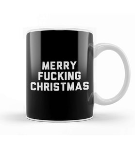 Merry Fucking Christmas Kupa Bardak Porselen