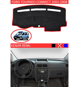 Ford Tourneo Connect 2002-2008 Için Uygun Torpido Koruma Halısı Kırmızı