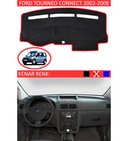 Ford Tourneo Connect 2002-2008 Için Uygun Torpido Koruma Halısı Kırmızı