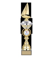 ODAK KUPA - Figürlü Kupalar - Yelken Figürlü Kupalar FG-066 A - 52 cm