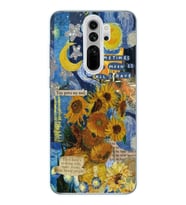 Xiaomi Redmi Note 8 PRO Uyumlu Van Gogh Tasarımlı Şeffaf Telefon Kılıfı
