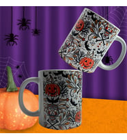 Halloween Cadılar Bayramı Hediyesi Kahve Kupa Bardağı (Beyaz)
