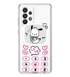 Samsung Galaxy A73 Uyumlu Kawaii Köpek Tasarımlı Şeffaf Telefon Kılıfı