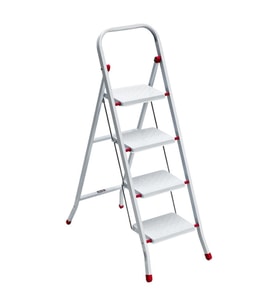 Pratik Metal 4 Basamaklı Merdiven (SAR1634) (Gümüş Gri)