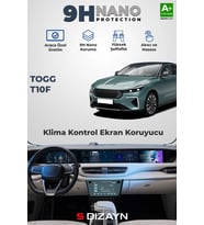 S-Dizayn Togg T10F 9H Nano İç Merkezi Kontrol Ekran Koruyucu (PARLAK) 2025 Üzeri A+ Kalite
