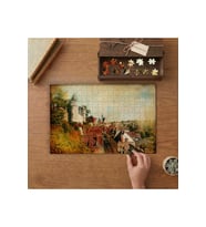 Kale- Şehir- Evler- Mimari Yapı Tasarımı 240 parça Ahşap Puzzle Ahşap Kutuda MP00338