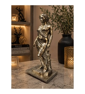 Antik Helenistik Kadın Figürü – Gold & Silver Dekoratif Biblo