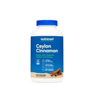 Nutricost Organic Ceylon Cinnamon 1200 mg 240 kapsül - Organik Seylon Tarçını Takviye Edici Gıda