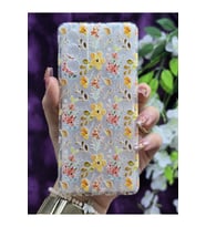 Samsung Galaxy S20 FE Uyumlu Renkli Çiçekler Desenli Şeffaf Telefon Kılıfı