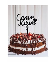 Canım Kızım Pasta Çubuğu Doğum Günü Pasta Süsü Canım Kızım Yazılı