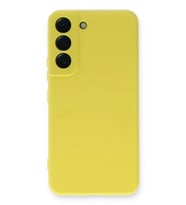 Durukar® Samsung Galaxy S22 Plus Kılıf Nano içi Kadife Silikon - Sarı