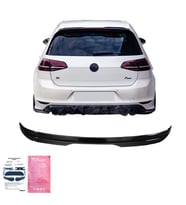 VW Golf Mk7 GTI/R/R-Line 2013-2016 Spoiler / VW Golf Mk7.5 GTI/R/R-Line 2017-2020 Spoiler Version 2 (Siyah)