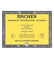 Arches Suluboya Blok Rough Natural White 185 gr 23x31 cm 20 Sayfa 