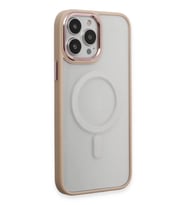 iPhone 15 Pro Kılıf Room Magneticsafe Silikon - Pudra