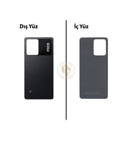 Yapıştırıcı Poco X5 Pro Siyah Yapıştırıcı Arka Pil Kapağı Batarya Kapağı + B-7000 Yapıştırıcı